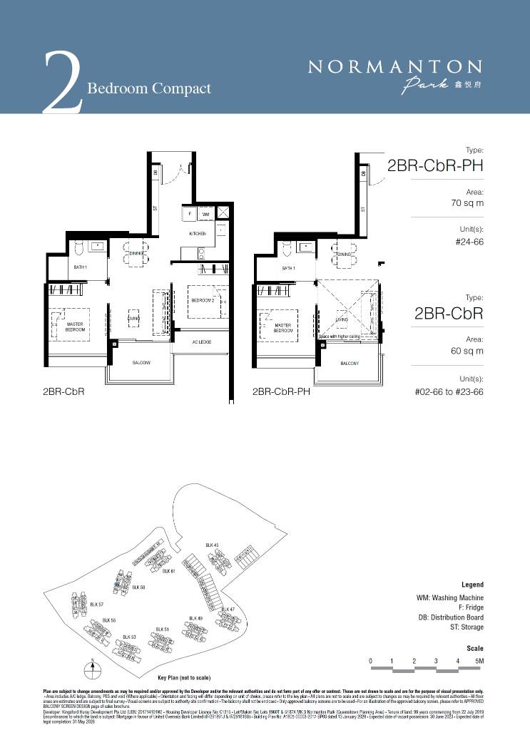 Normanton Park floor plan 2BR-CbR — 2 Bedroom