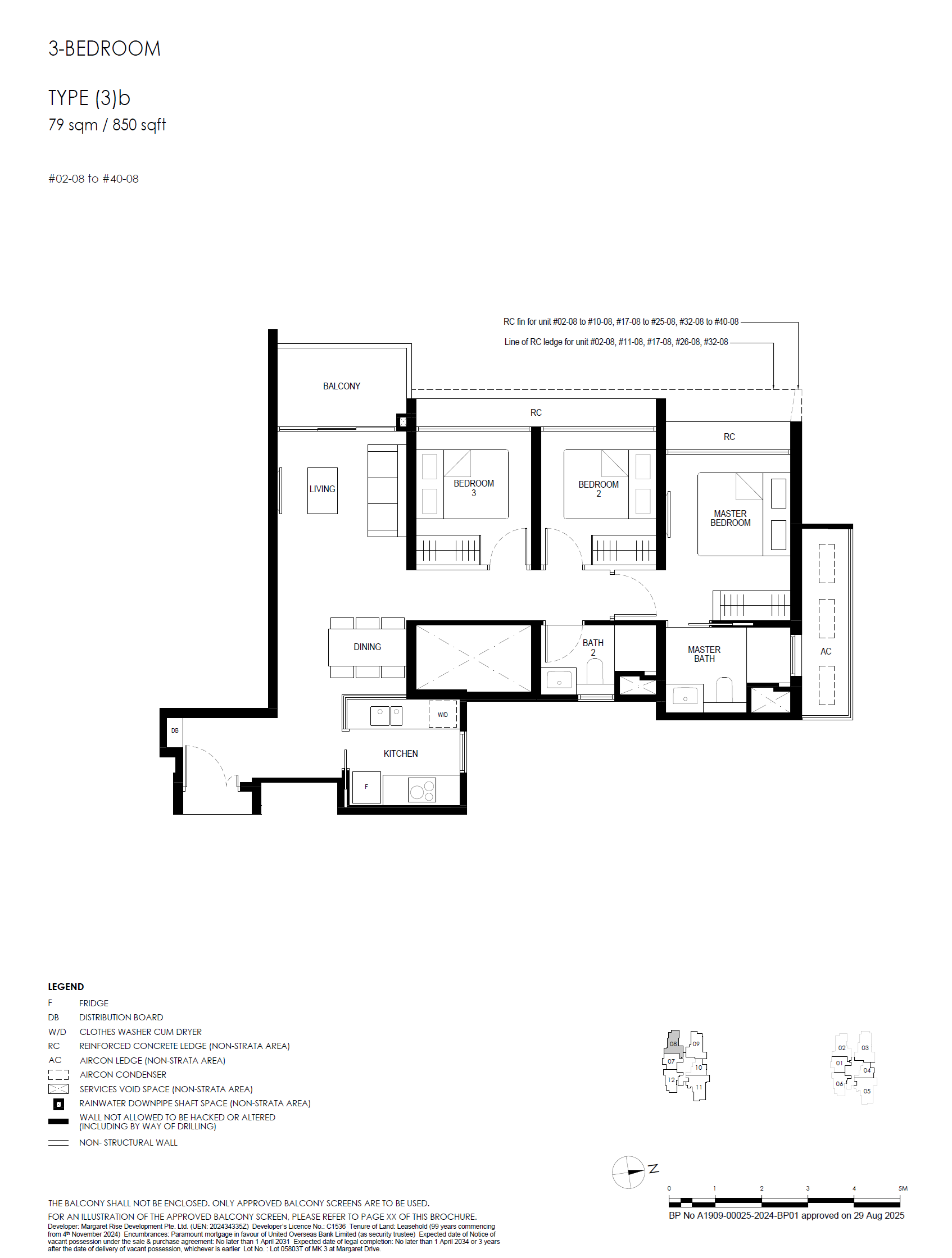 Penrith floor plan (3)b — 3 Bedroom