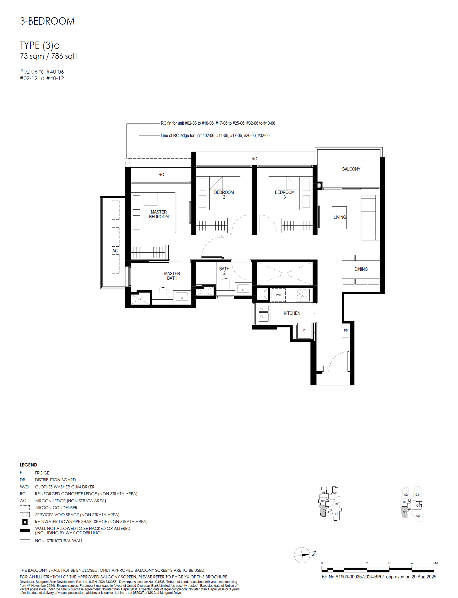 Penrith floor plan (3)a — 3 Bedroom
