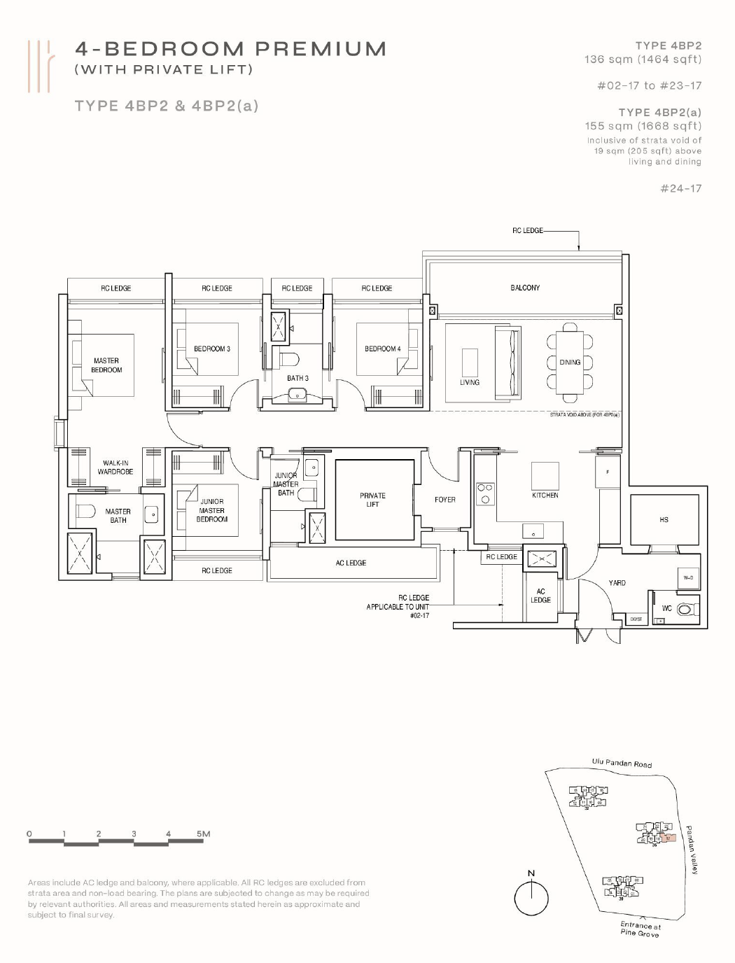 Pinetree Hill 4 Bedroom Premium (with Private Lift) 4BP2 floor plan