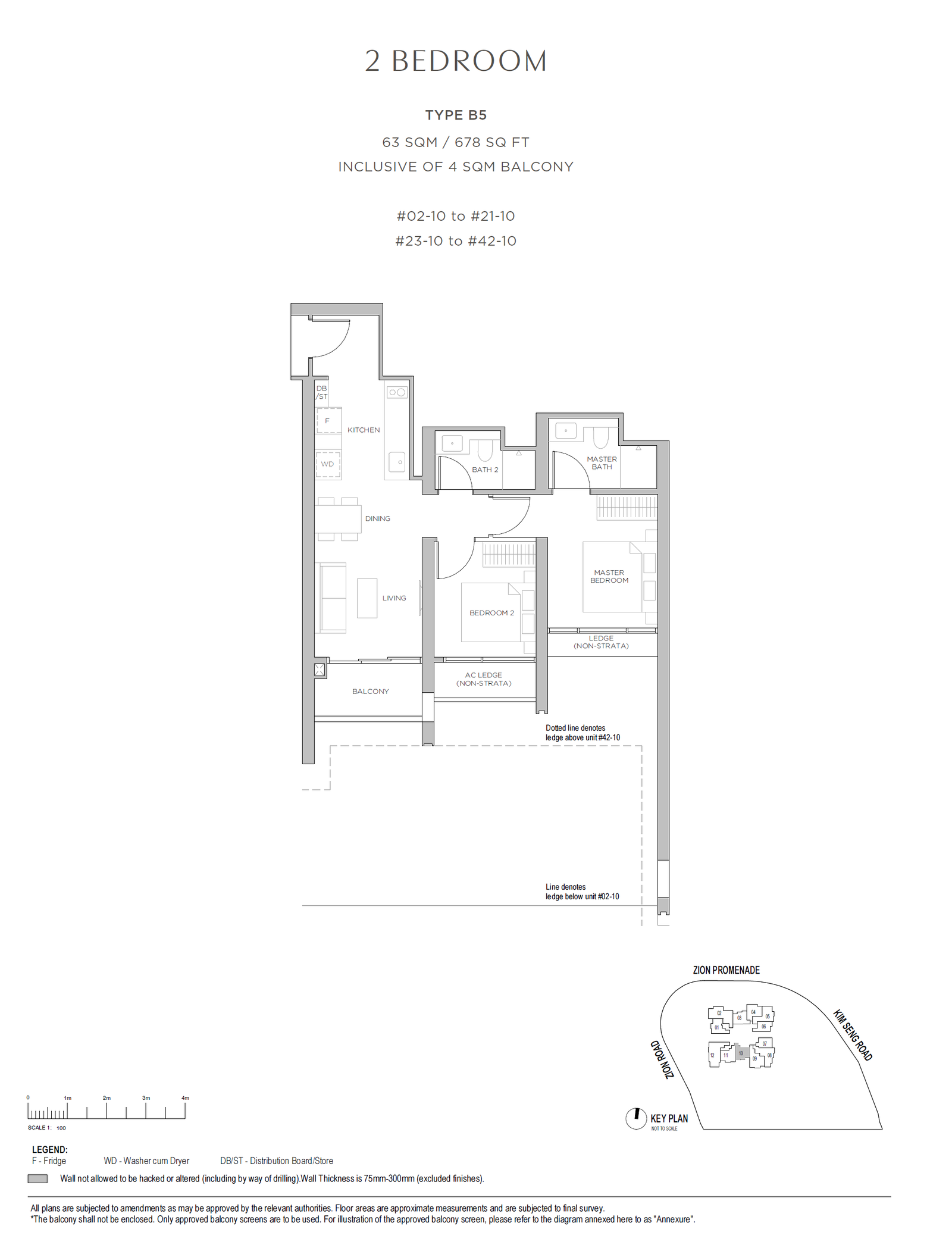 Promenade Peak 2 BEDROOM B5 floor plan