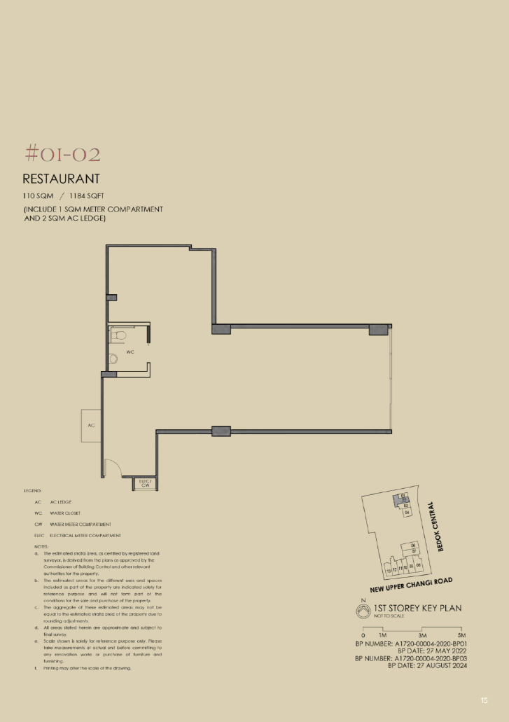 Shoppes @ Sky Eden RESTAURANT 0102 floor plan
