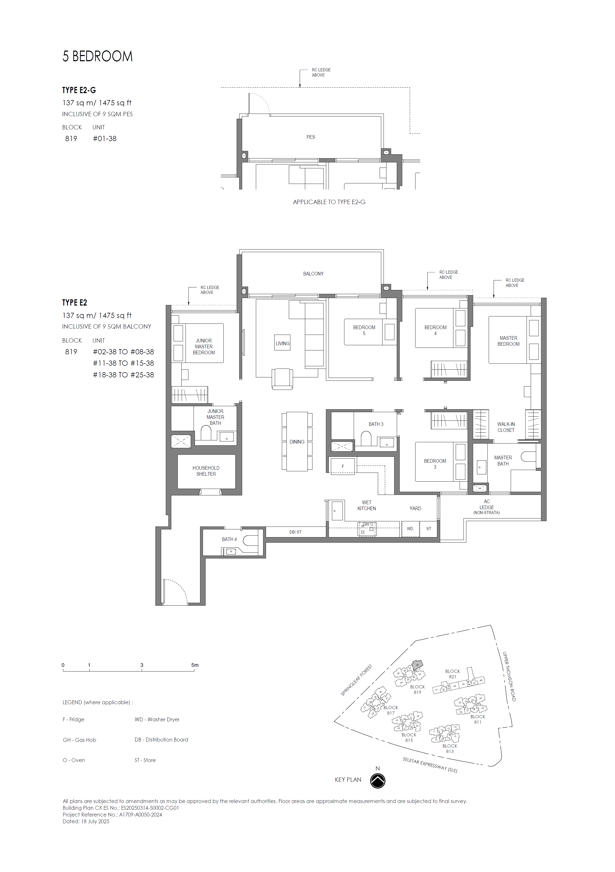 Springleaf Residence 5 Bedroom E2 floor plan