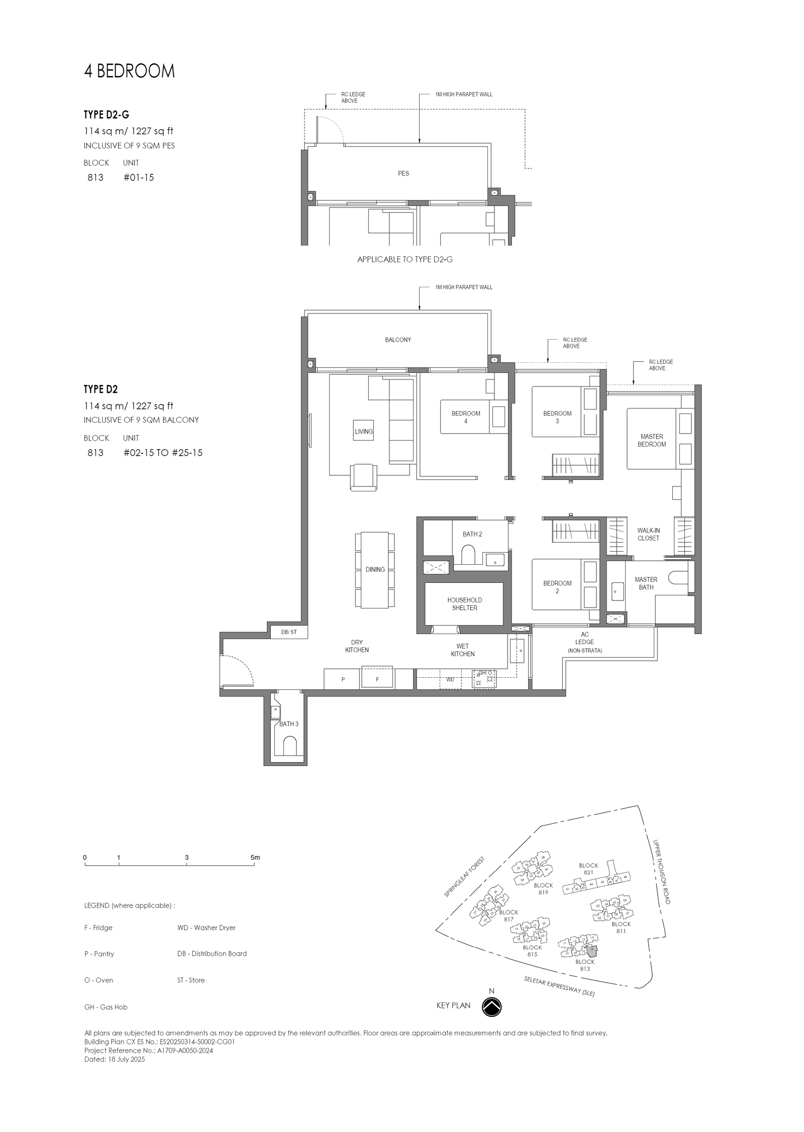 Springleaf Residence 4 Bedroom D2-G floor plan