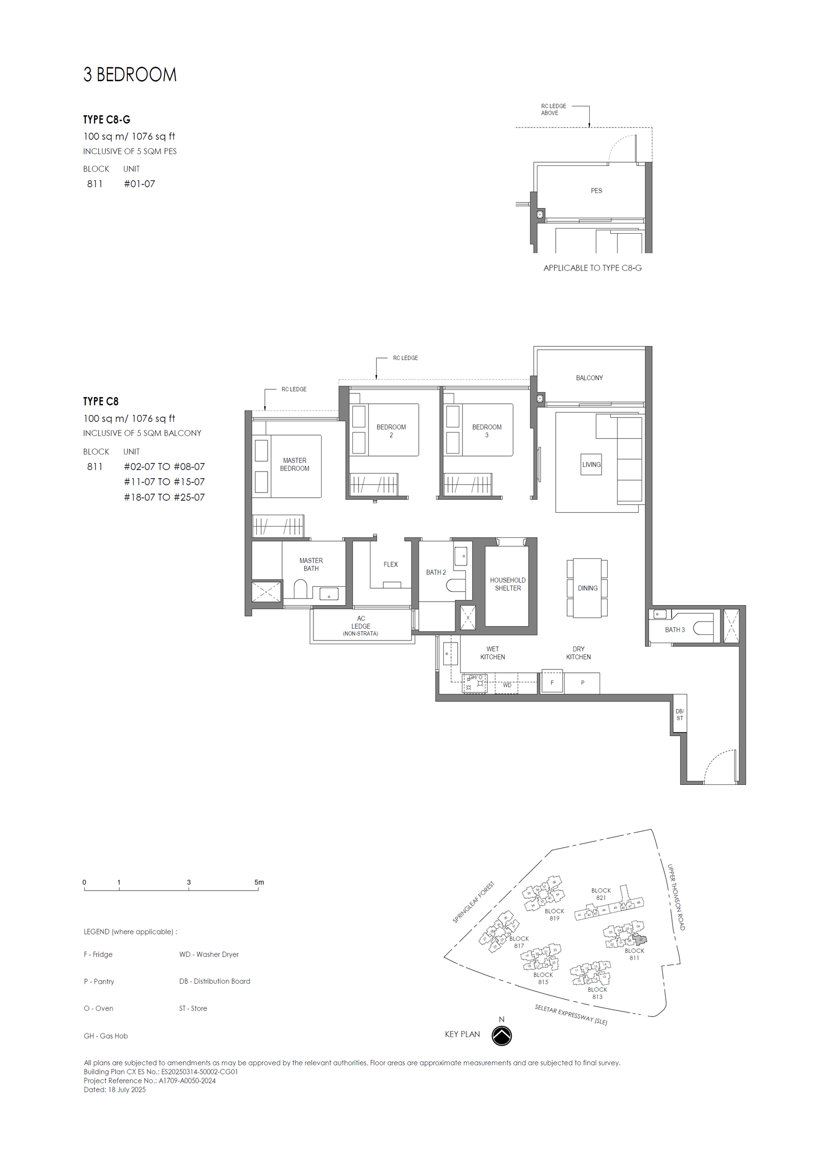 Springleaf Residence 3 Bedroom (Plus) C8 floor plan