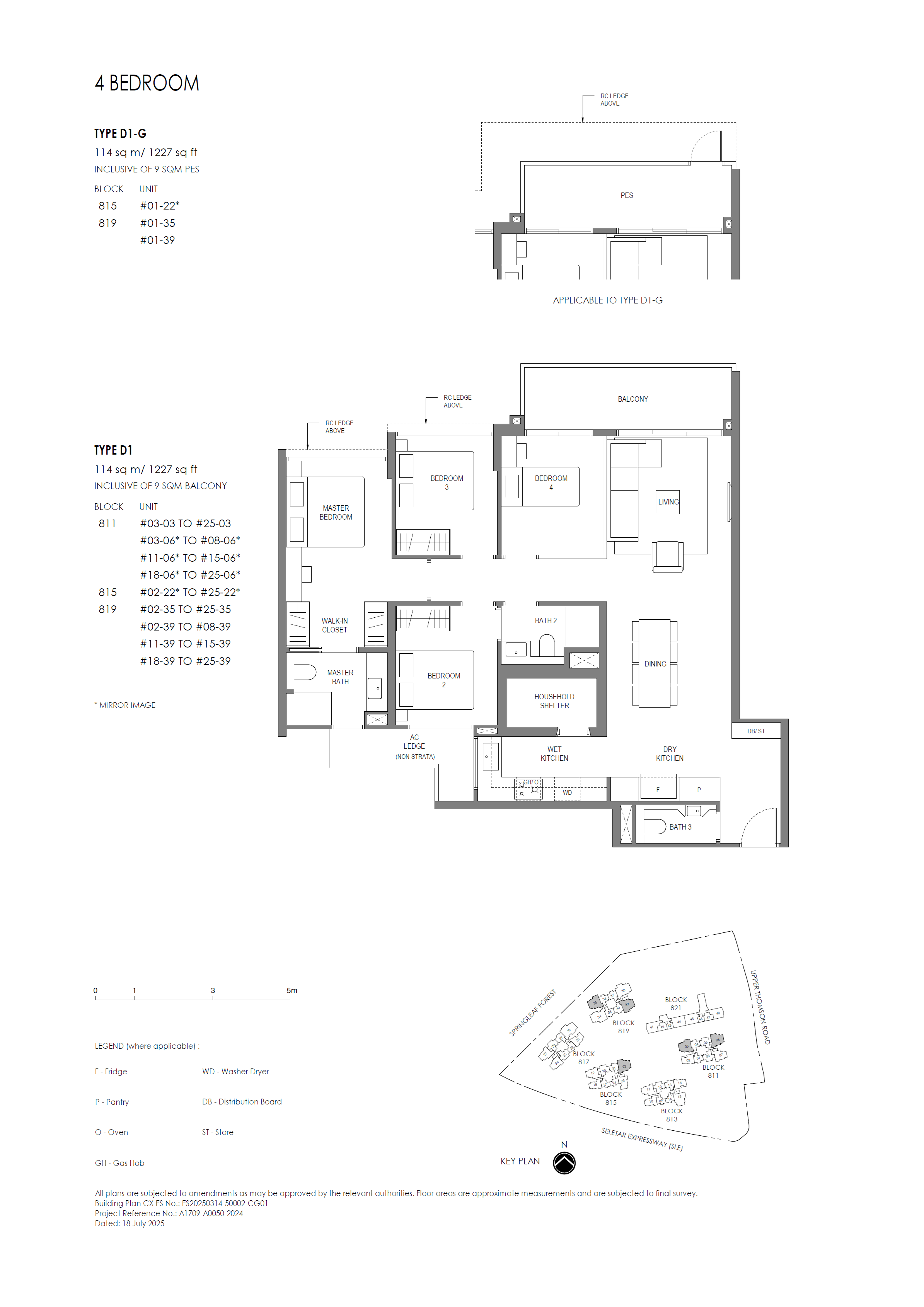 Springleaf Residence 4 Bedroom D1-G floor plan