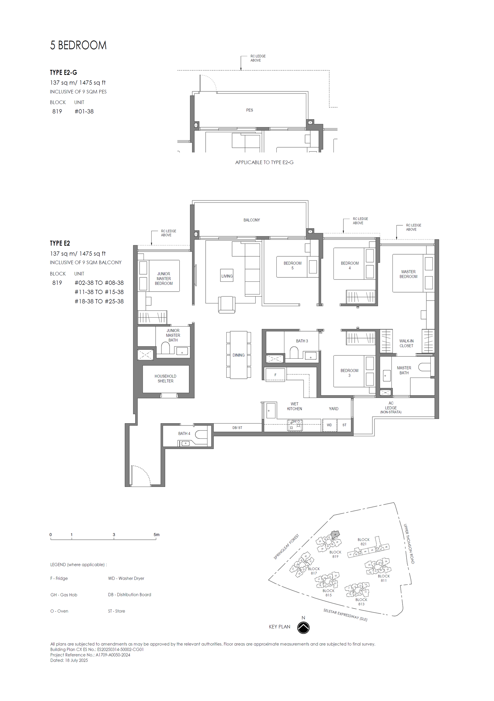 Springleaf Residence 5 Bedroom E2-G floor plan