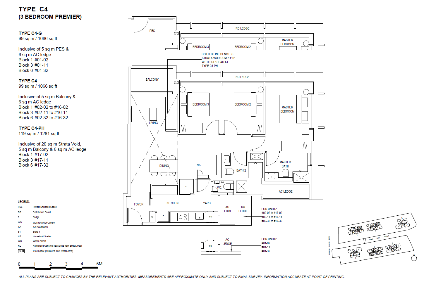 The Continuum 3 BEDROOM PREMIUM C4 floor plan