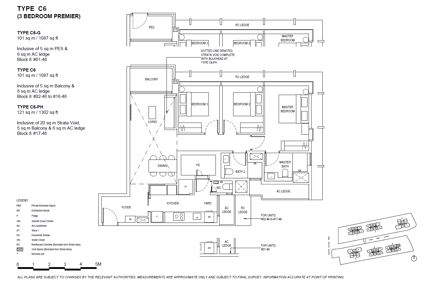 The Continuum 3 BEDROOM PREMIUM C6-PH floor plan