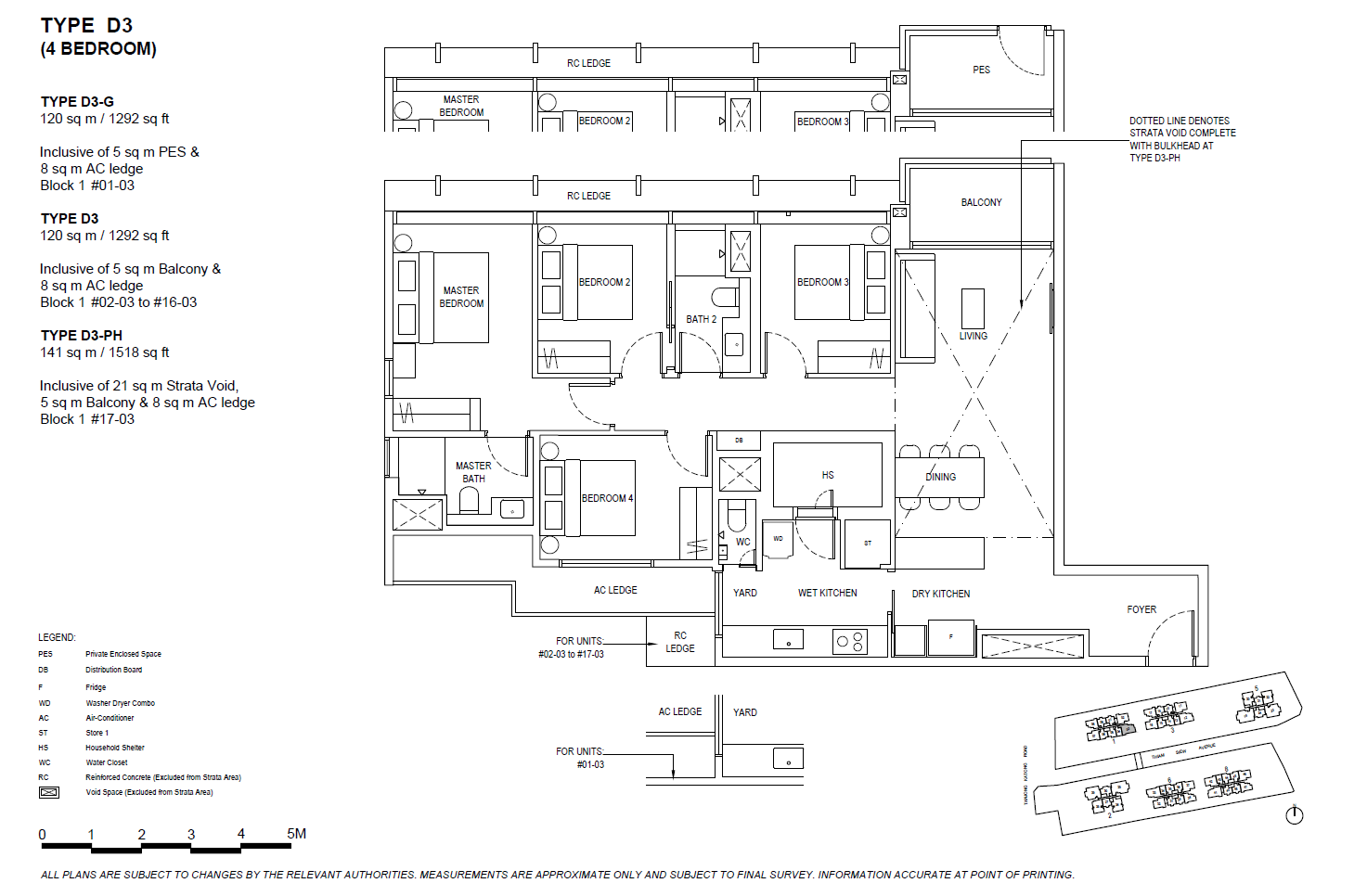 The Continuum 4 BEDROOM D3-PH floor plan