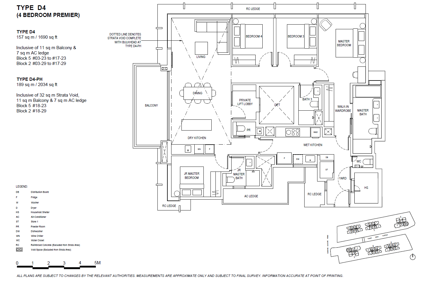 The Continuum 4 BEDROOM PREMIUM D4-PH floor plan