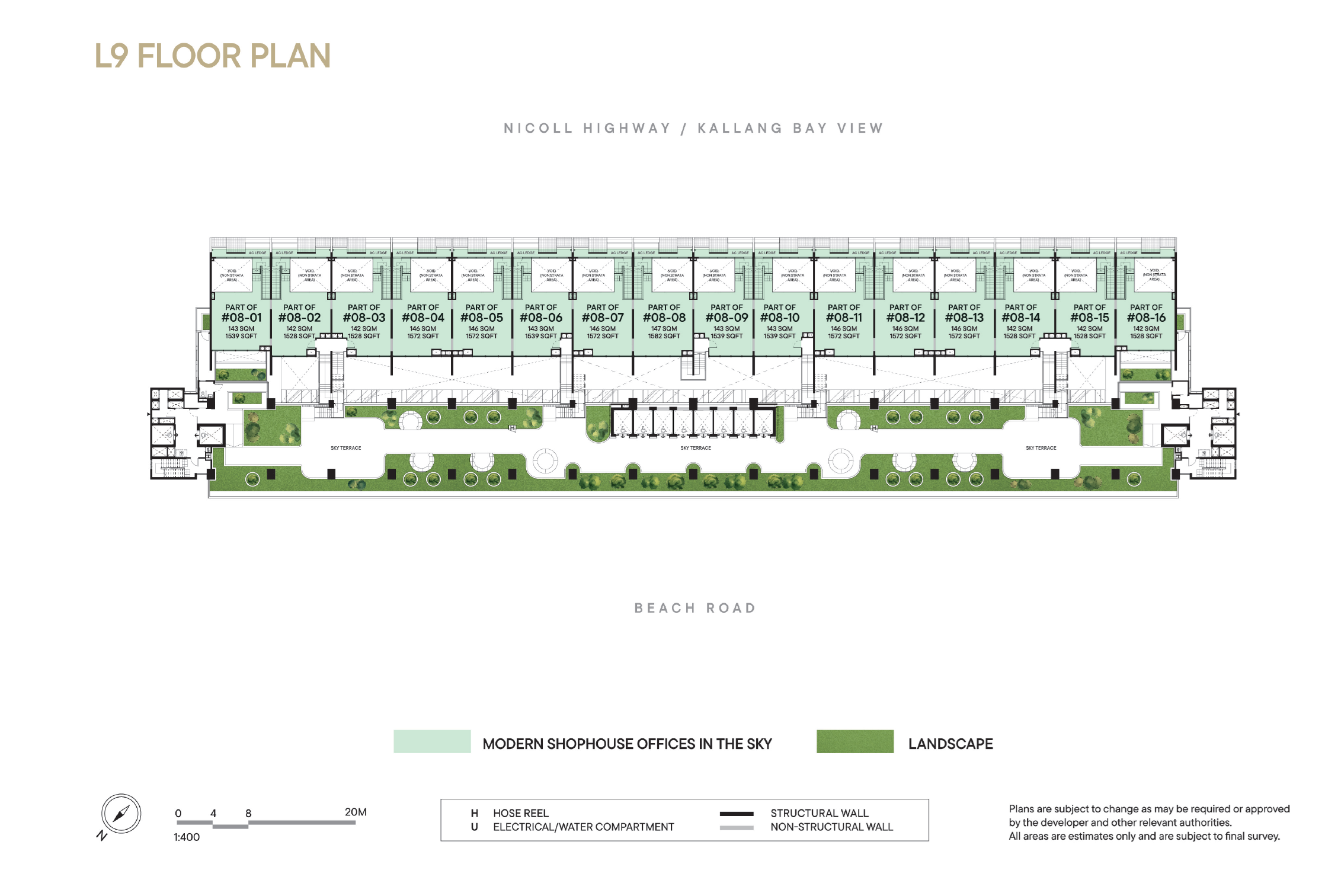 The Golden Mile Loft Mezzanine 9th Storey Plan floor plan