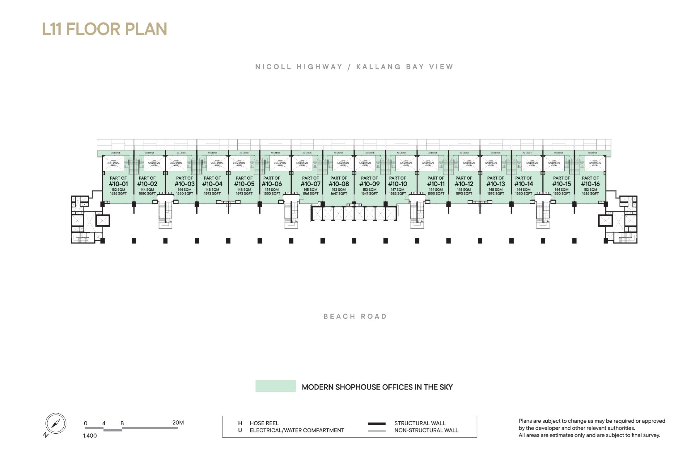 The Golden Mile Loft Mezzanine 11th Storey Plan floor plan