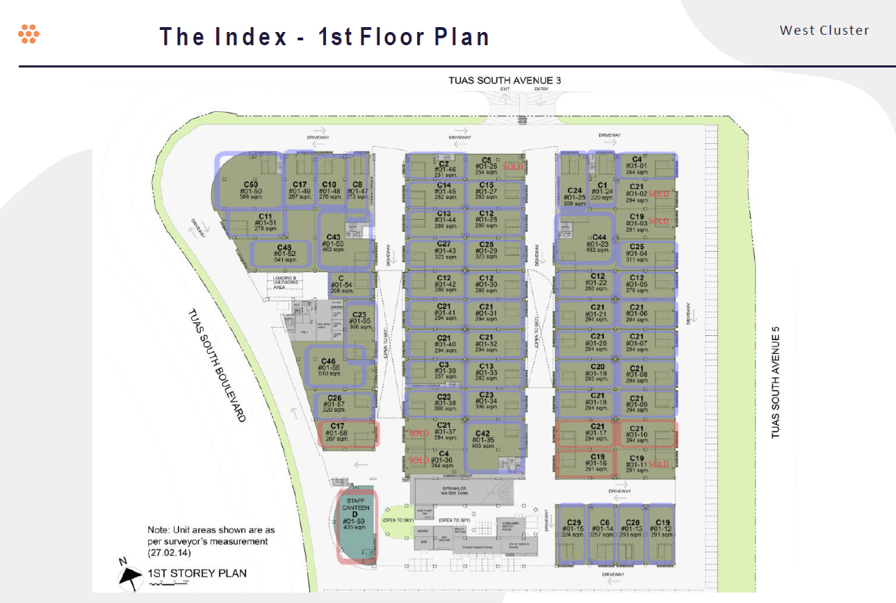The Index Factory 1st Storey floor plan