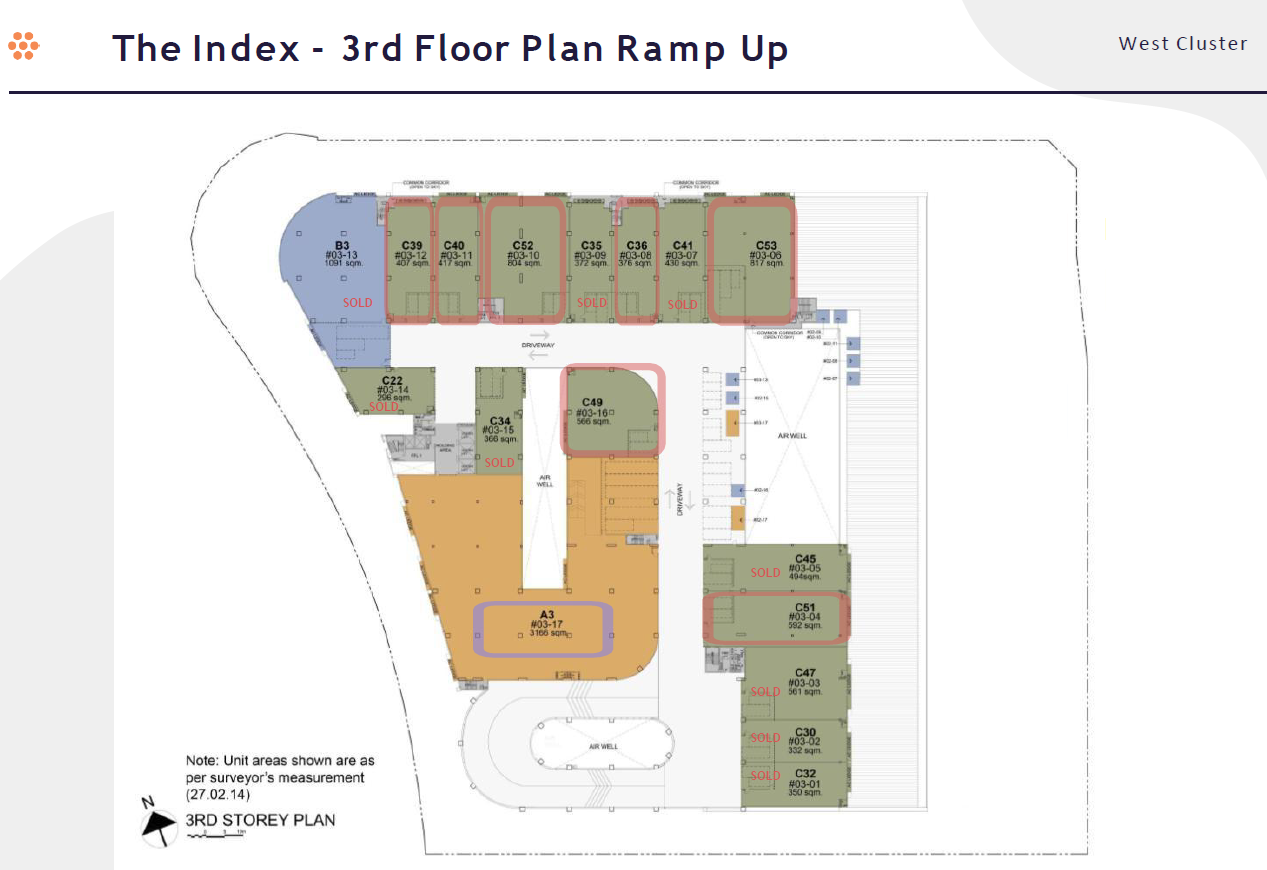The Index Factory 3rd Storey floor plan