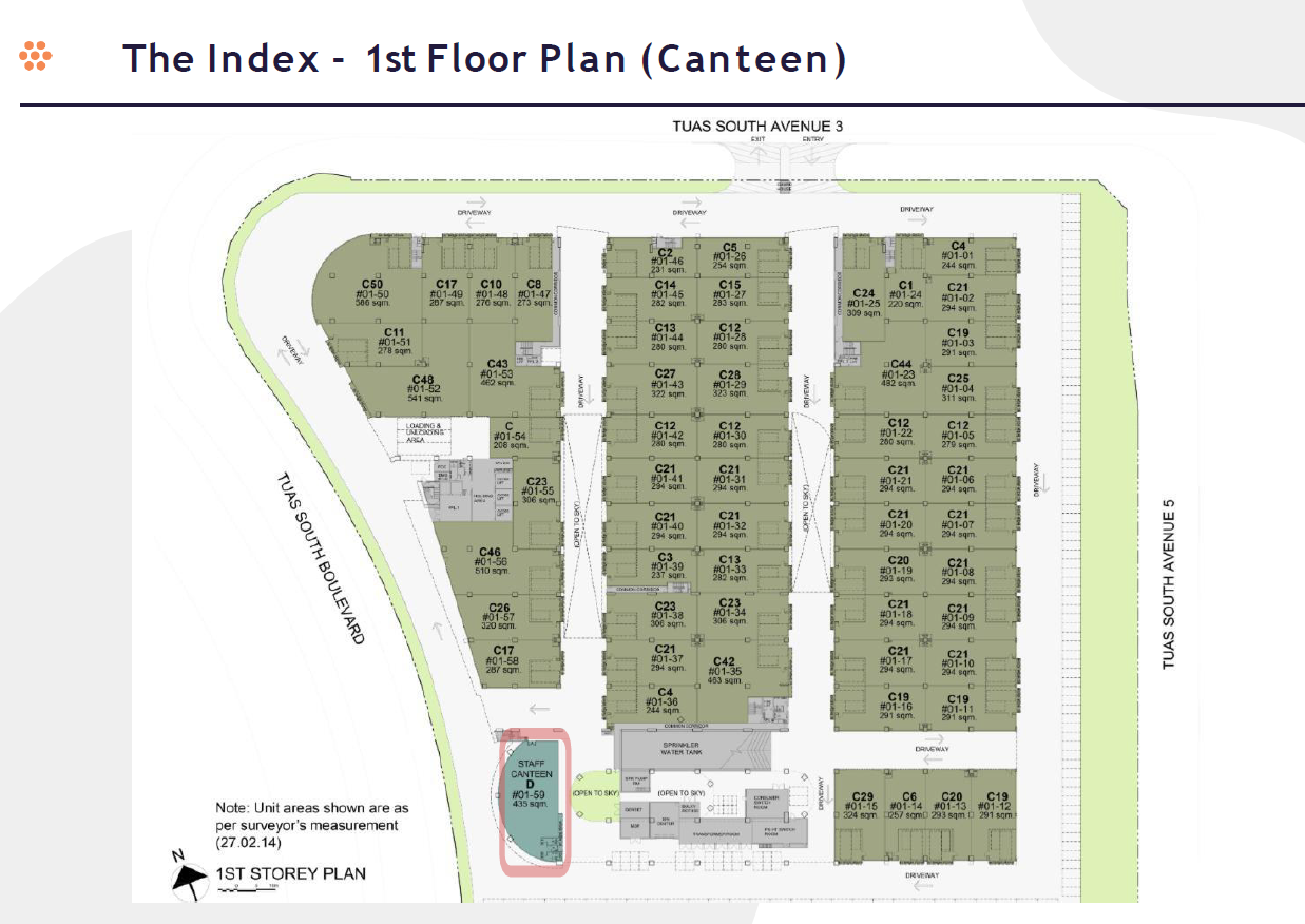 The Index Canteen 1st Storey(Canteen) floor plan