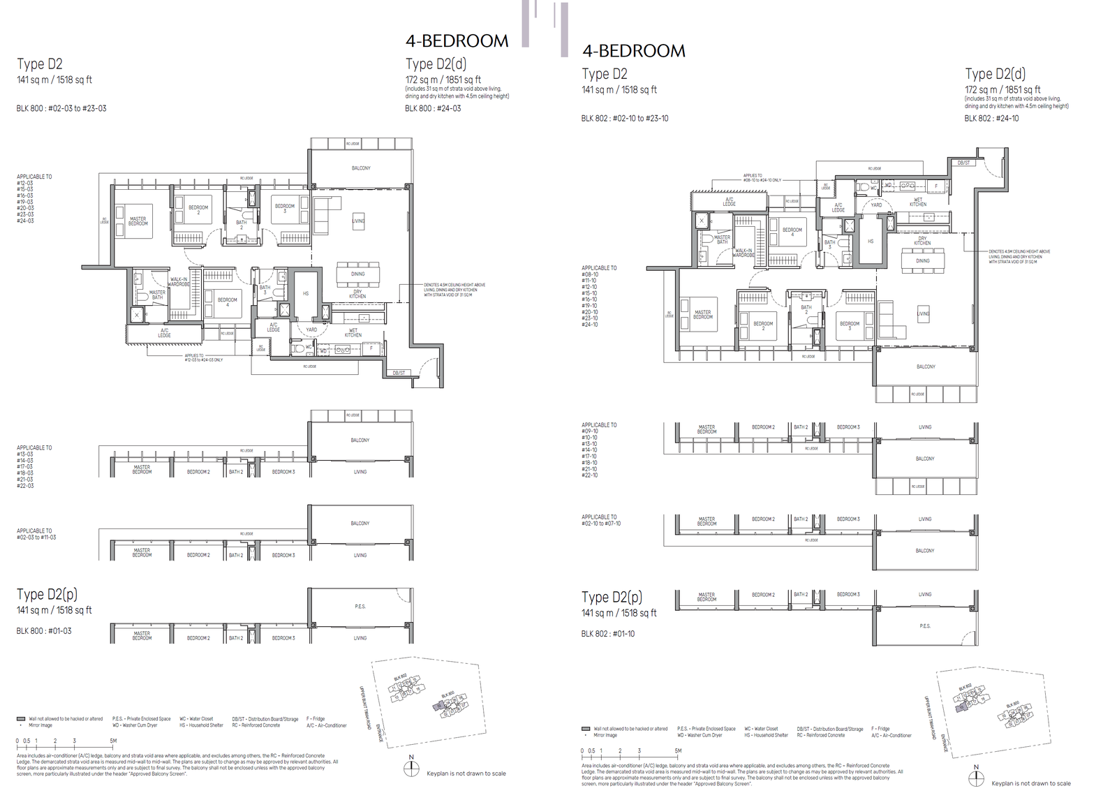 The Myst 4 Bedroom D2 floor plan