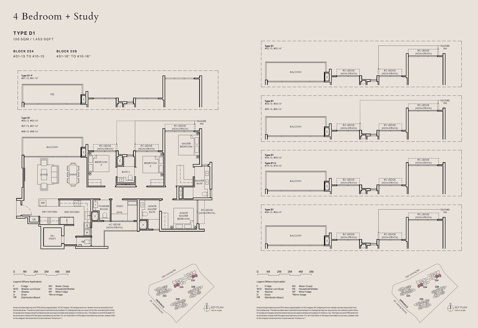 The Sen 4 Bedroom + Study D1-P floor plan