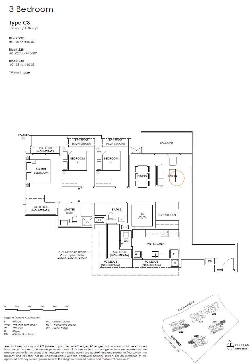 The Sen floor plan C3 — 3 Bedroom