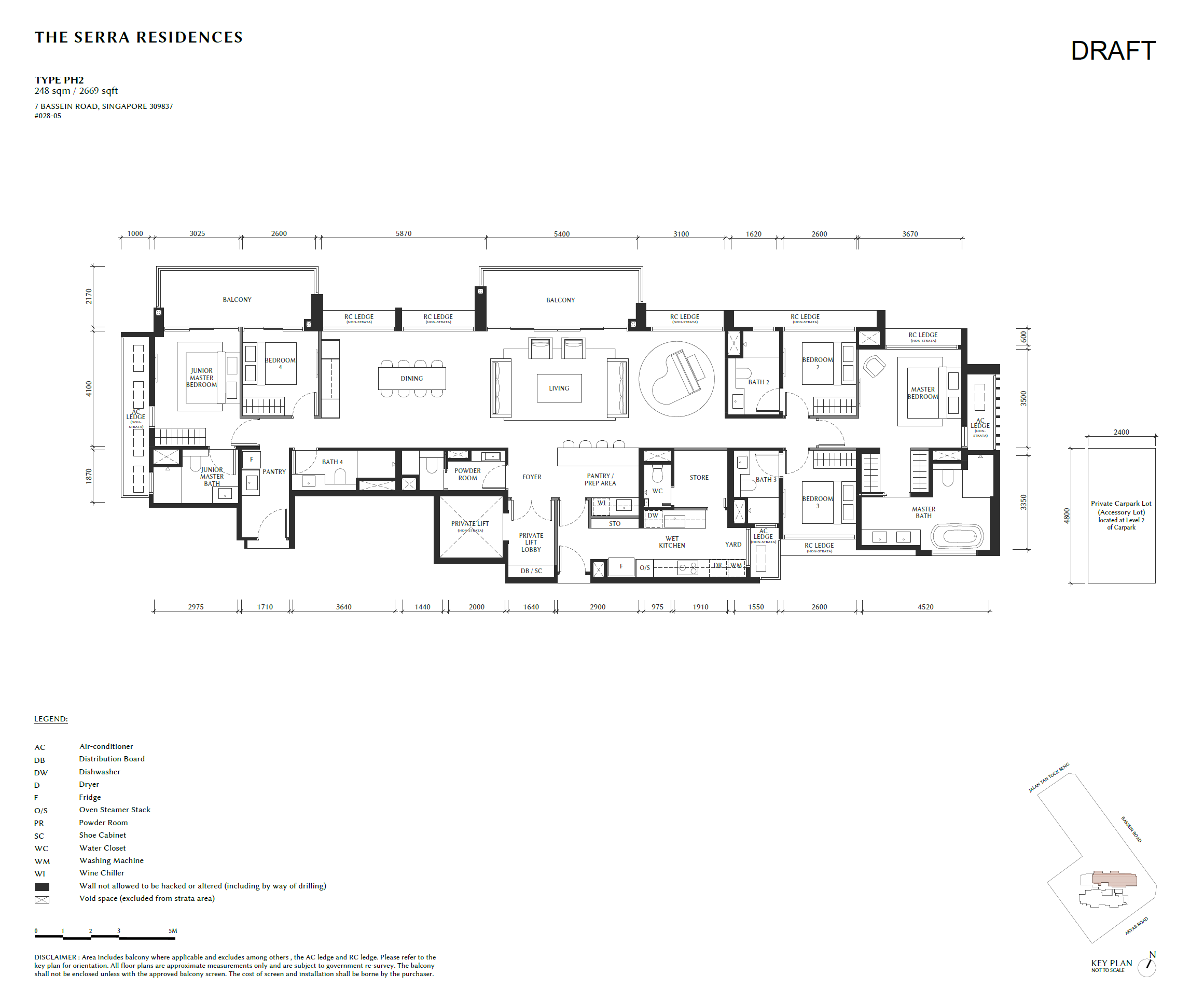 The Serra Residences PENTHOUSE PH2 floor plan
