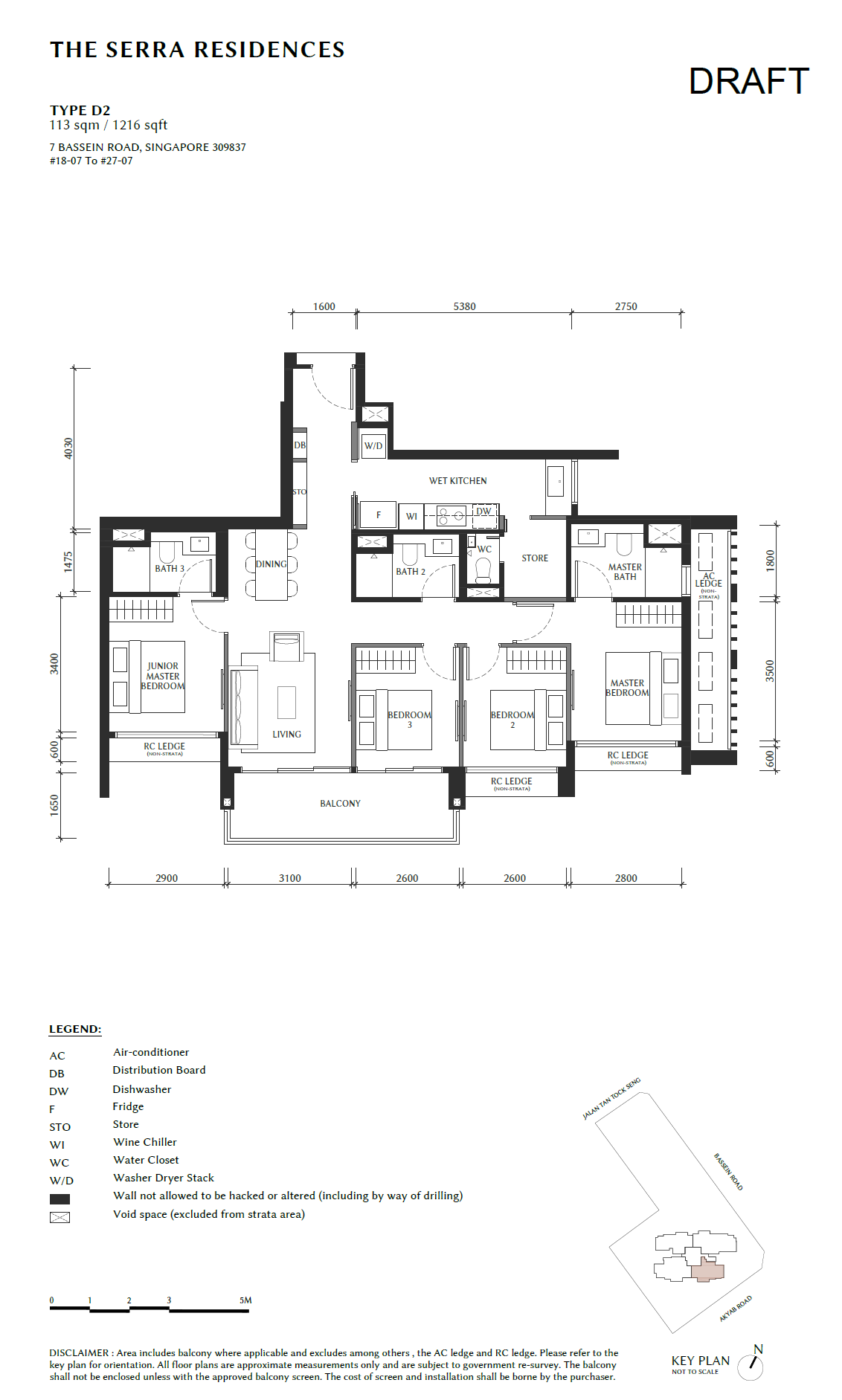 The Serra Residences 4 BEDROOM D2 floor plan