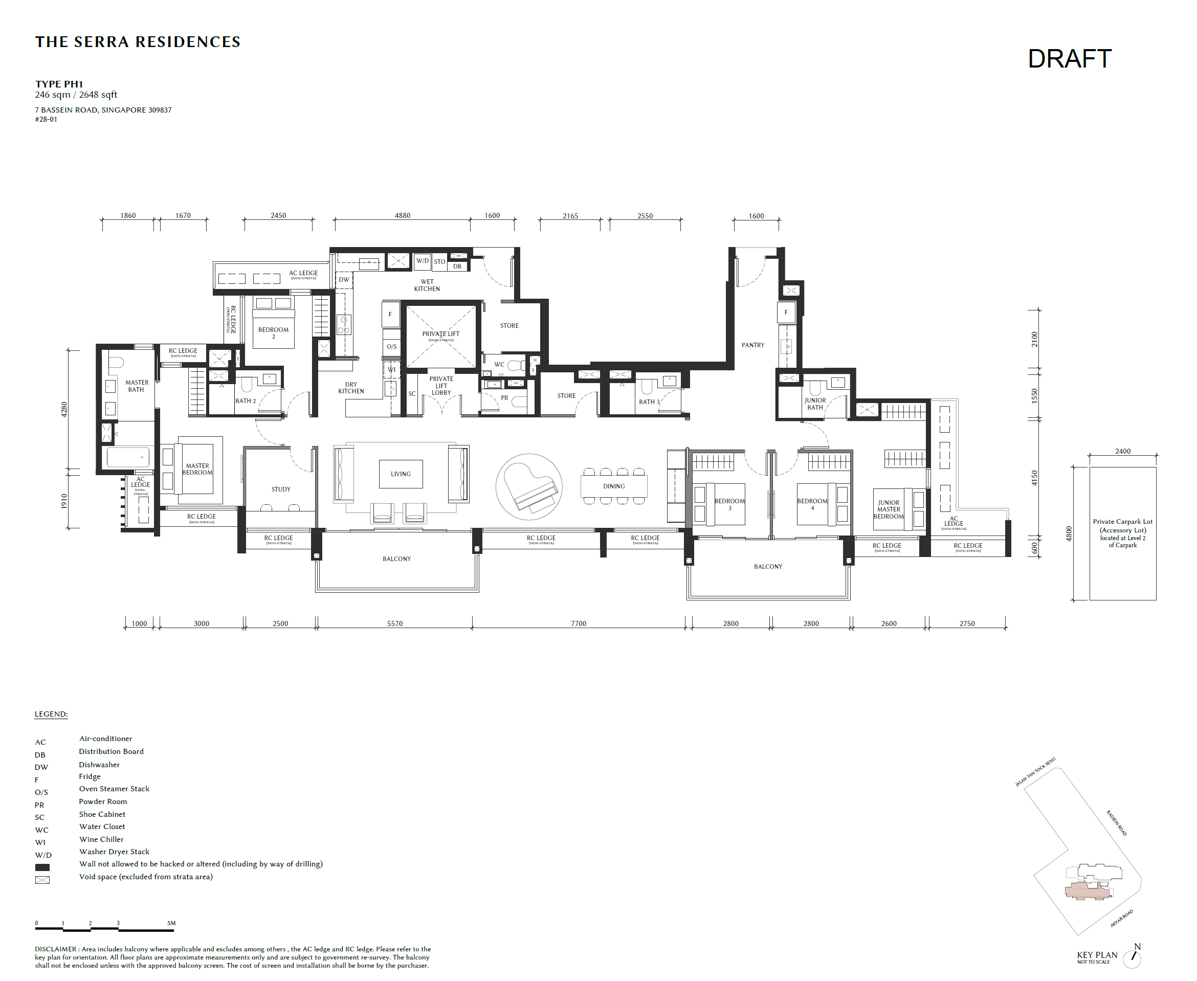The Serra Residences PENTHOUSE PH1 floor plan