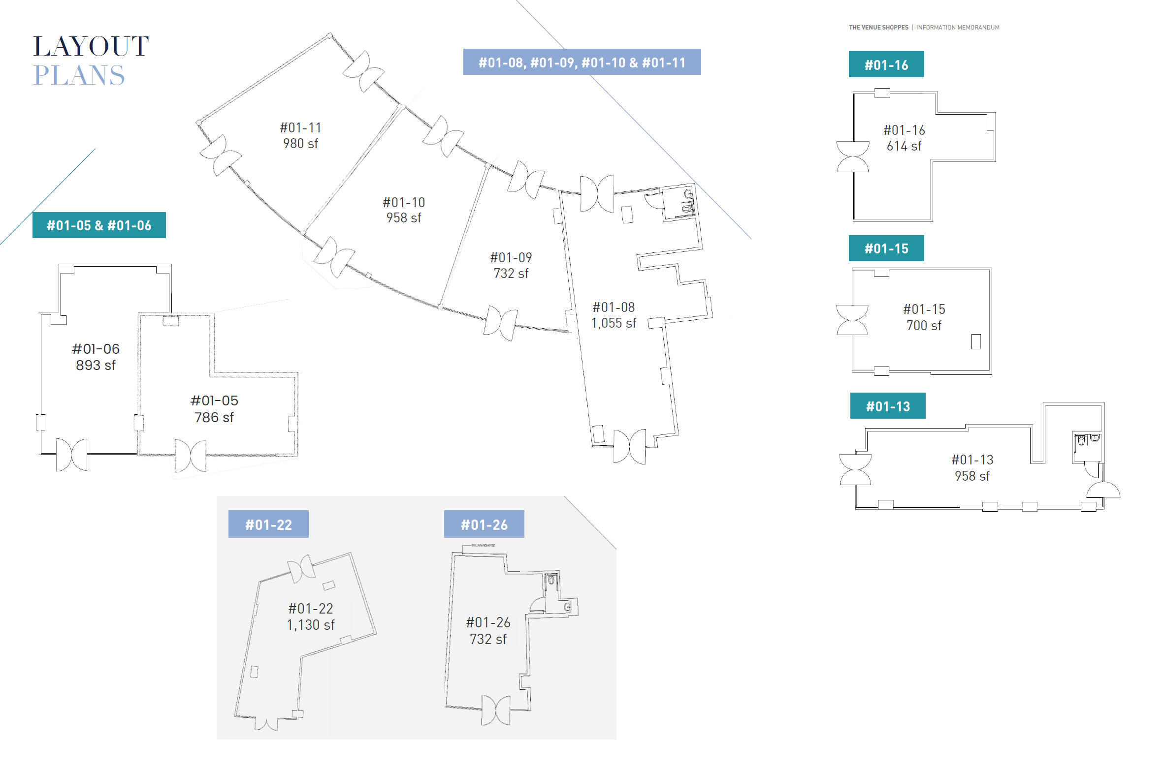 The Venue Shoppes Retail Level 1 floor plan