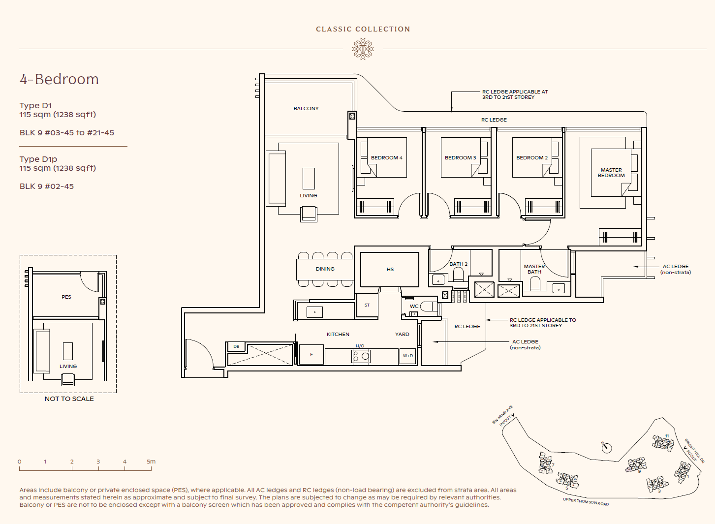 Thomson Reserve 4 Bedroom D1p floor plan