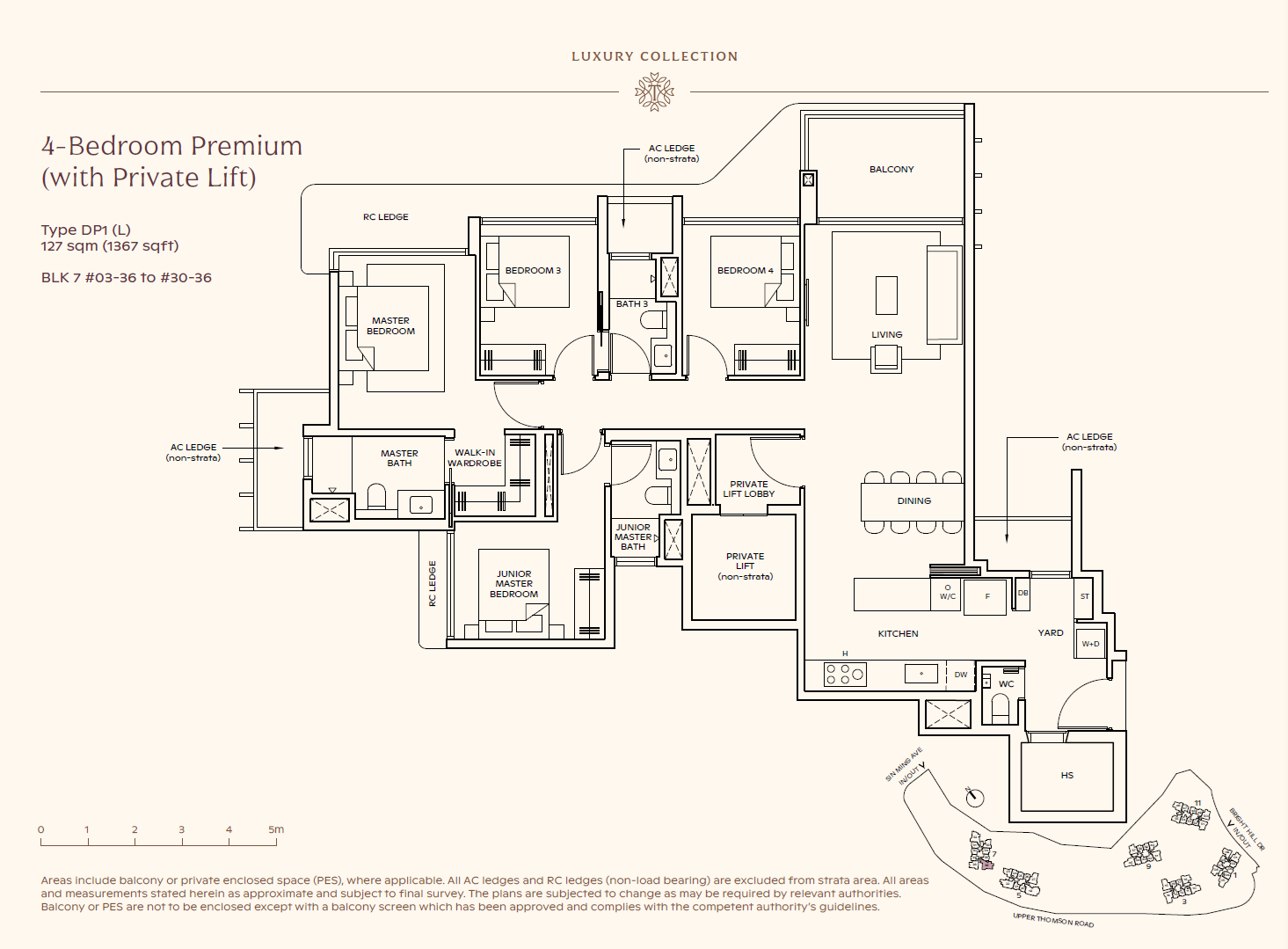 Thomson Reserve 4 Bedroom Premium (PL) DP1(L) floor plan