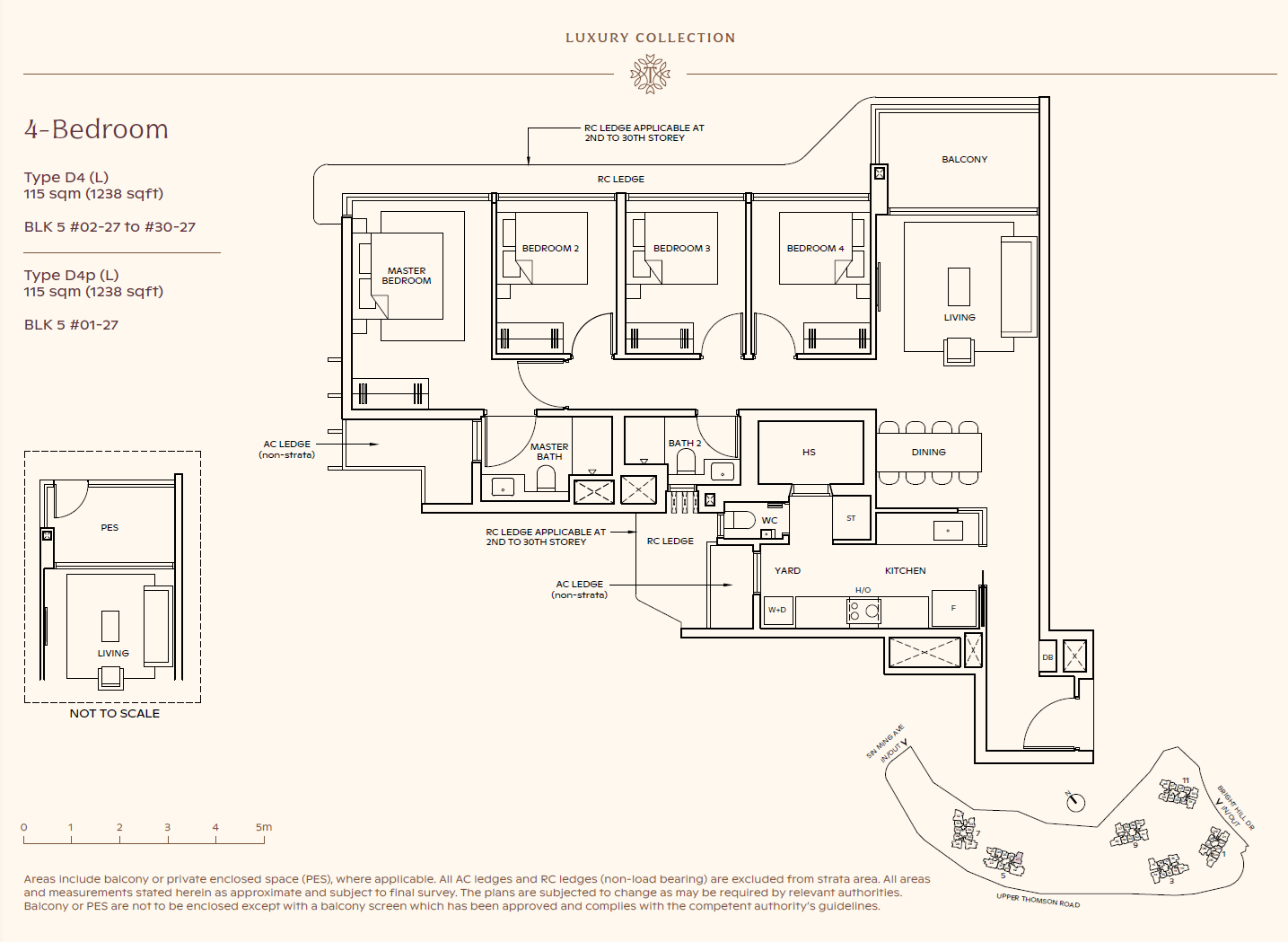 Thomson Reserve 4 Bedroom D4(L) floor plan