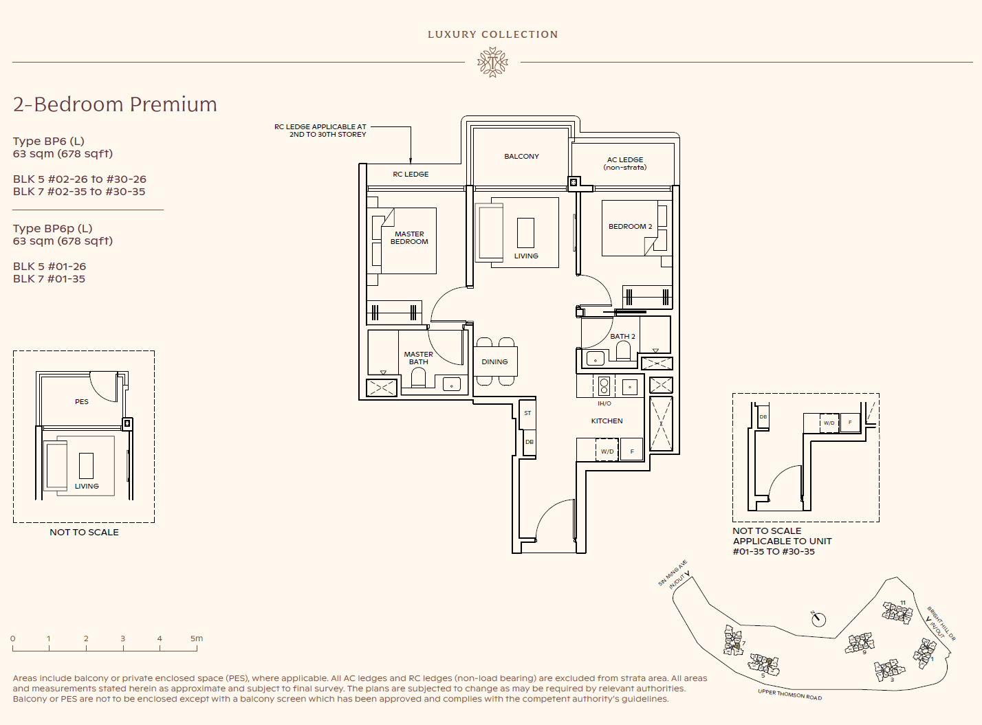 Thomson Reserve 2 Bedroom Premium BP6(L) floor plan