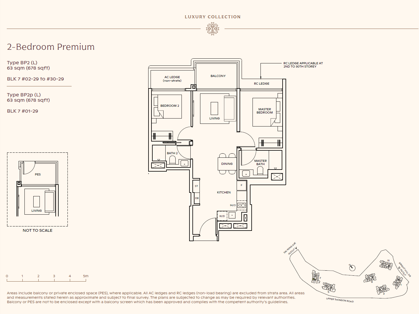 Thomson Reserve 2 Bedroom Premium BP2p(L) floor plan