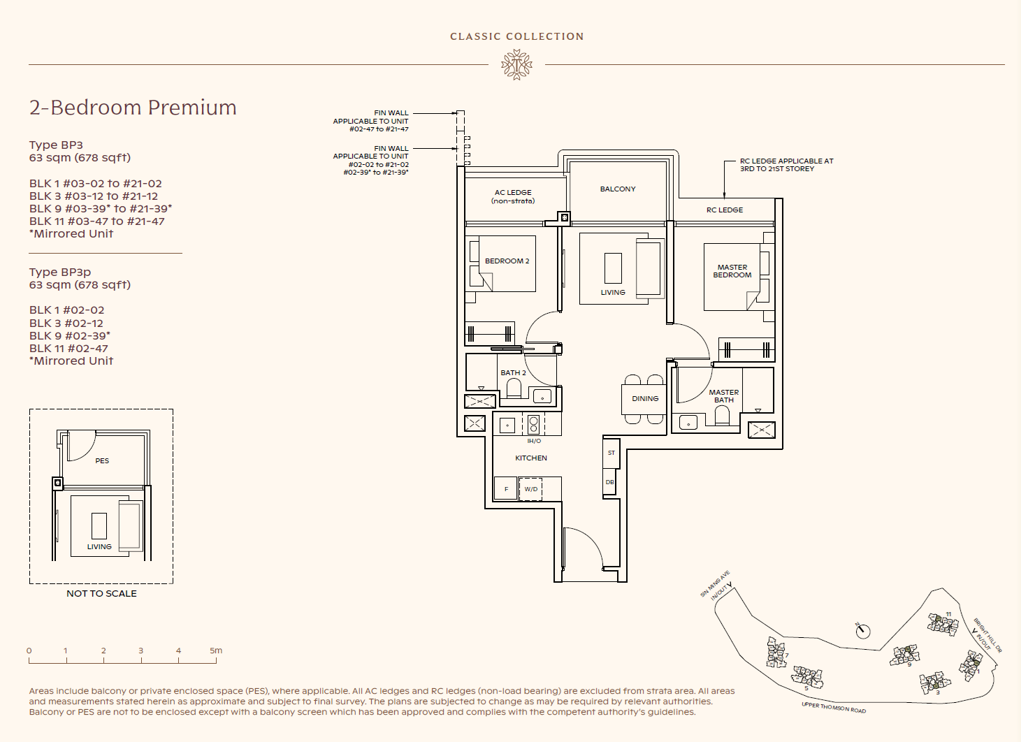 Thomson Reserve 2 Bedroom Premium BP3 floor plan