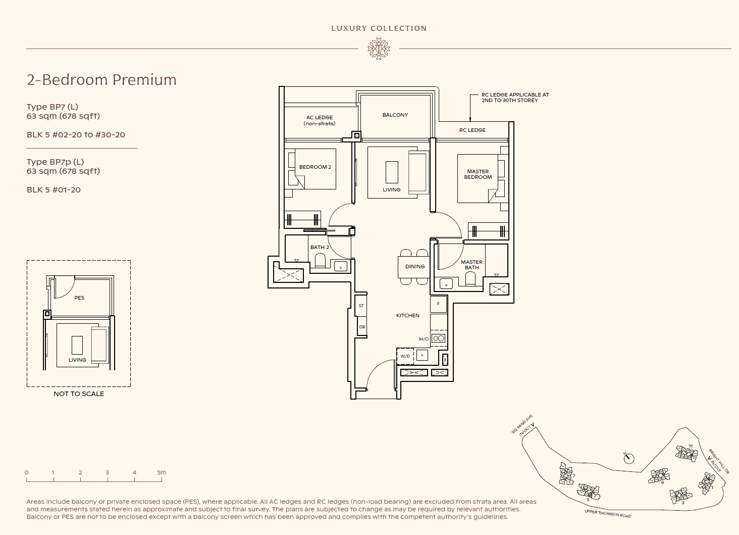 Thomson Reserve 2 Bedroom Premium BP7p(L) floor plan
