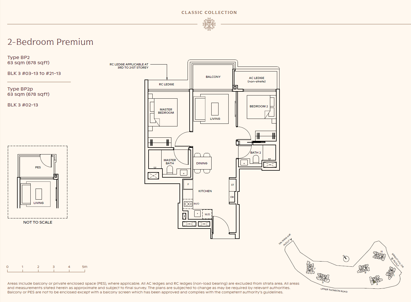 Thomson Reserve 2 Bedroom Premium BP2p floor plan