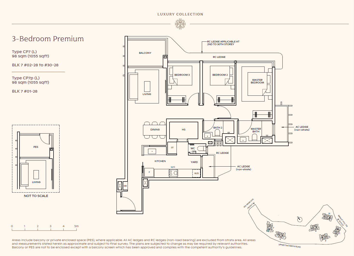 Thomson Reserve 3 Bedroom Premium CP7p(L) floor plan