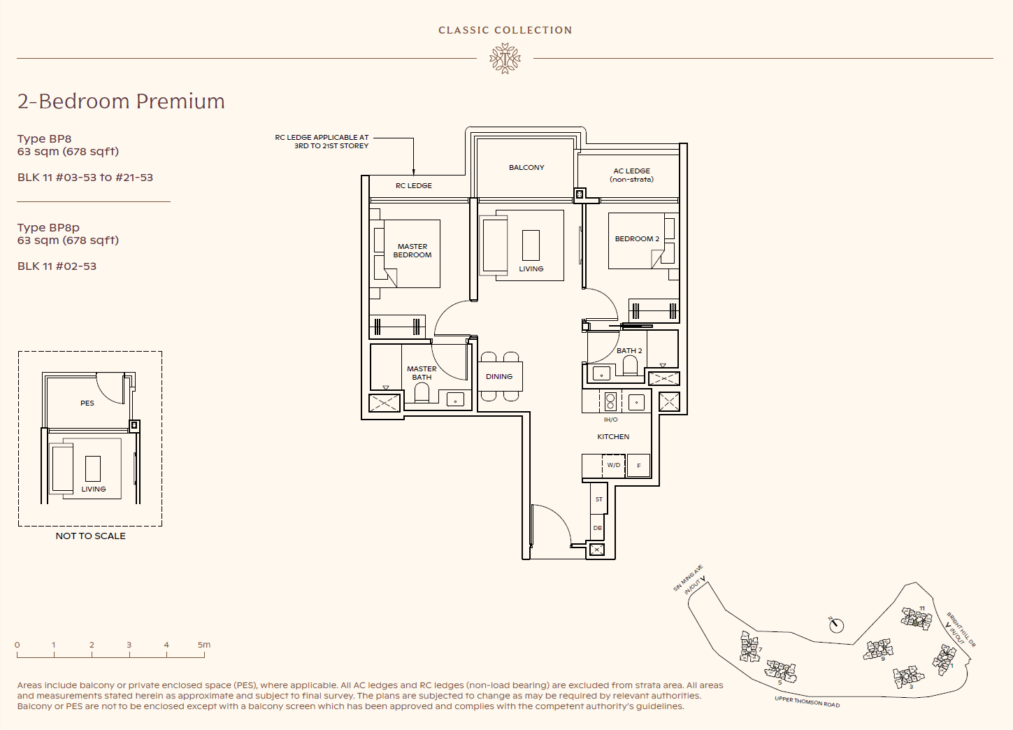 Thomson Reserve 2 Bedroom Premium BP8p floor plan