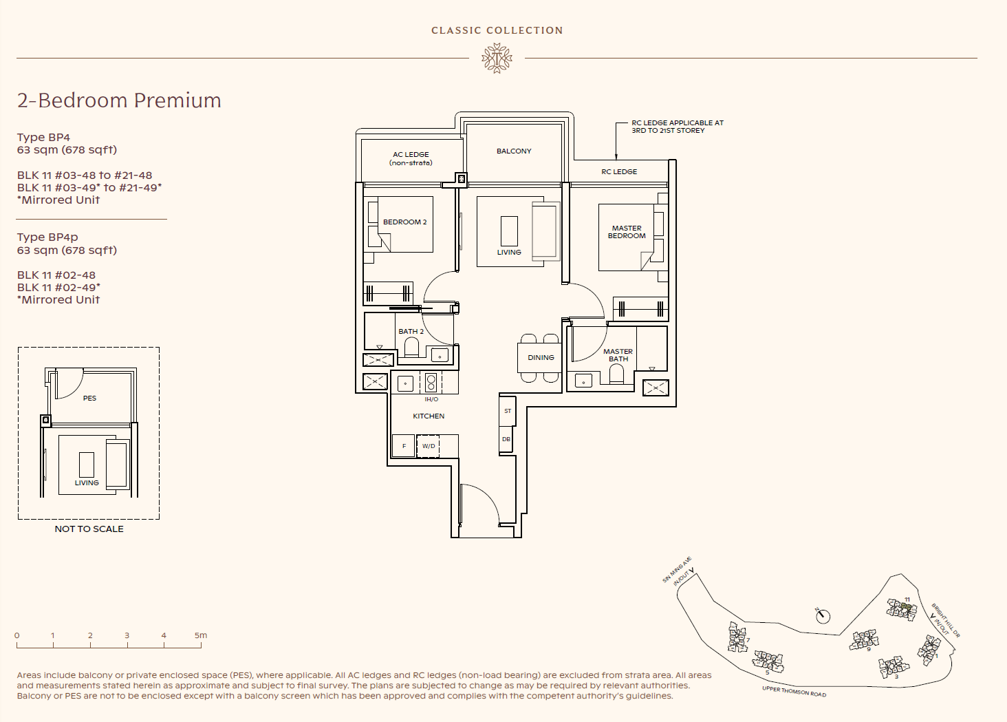 Thomson Reserve 2 Bedroom Premium BP4 floor plan