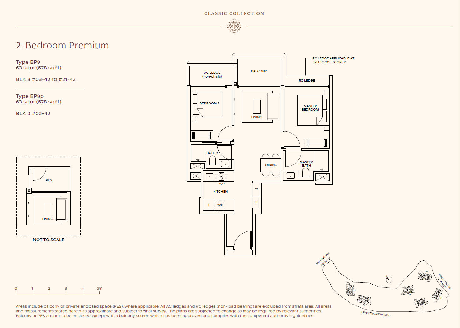 Thomson Reserve 2 Bedroom Premium BP9 floor plan