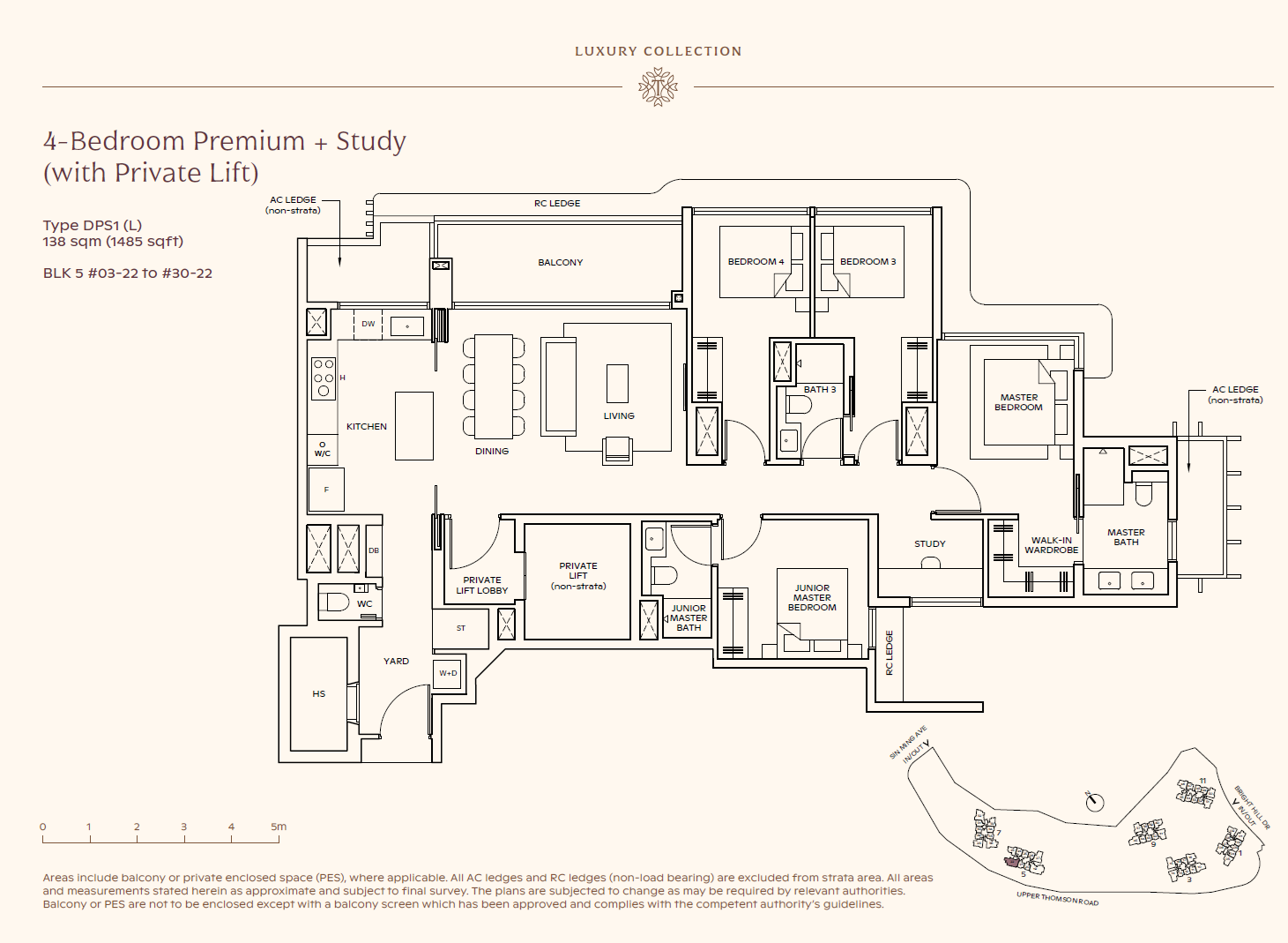 Thomson Reserve 4 Bedroom Premium + Study (PL) DPS1(L) floor plan