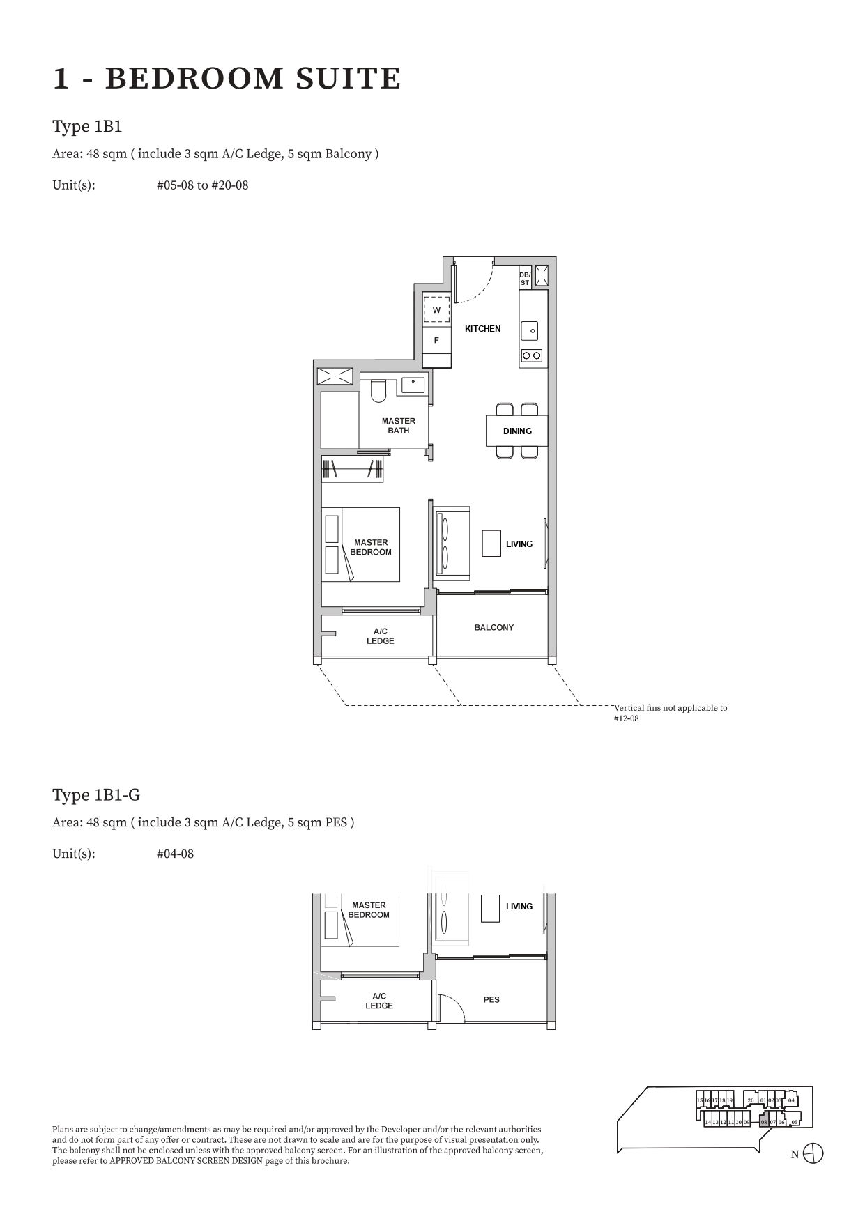 TMW Maxwell 1 Bedroom Suite 1B1 floor plan