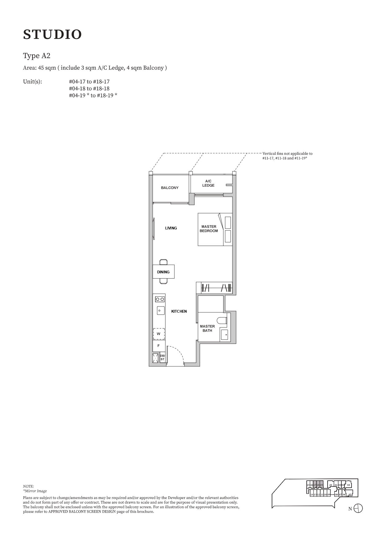 TMW Maxwell Studio A2 floor plan
