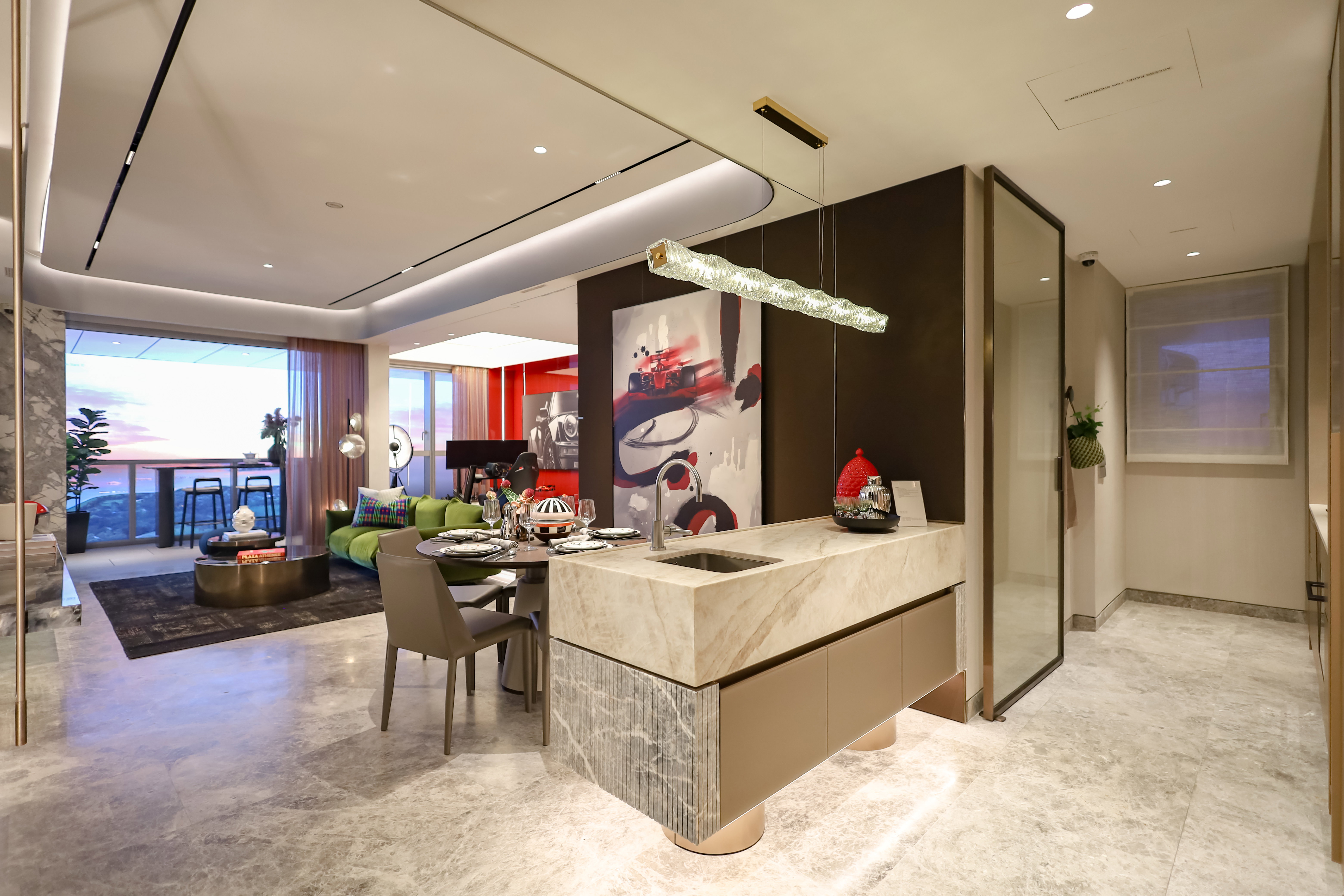 3 Bedroom (Kitchen & Living)
