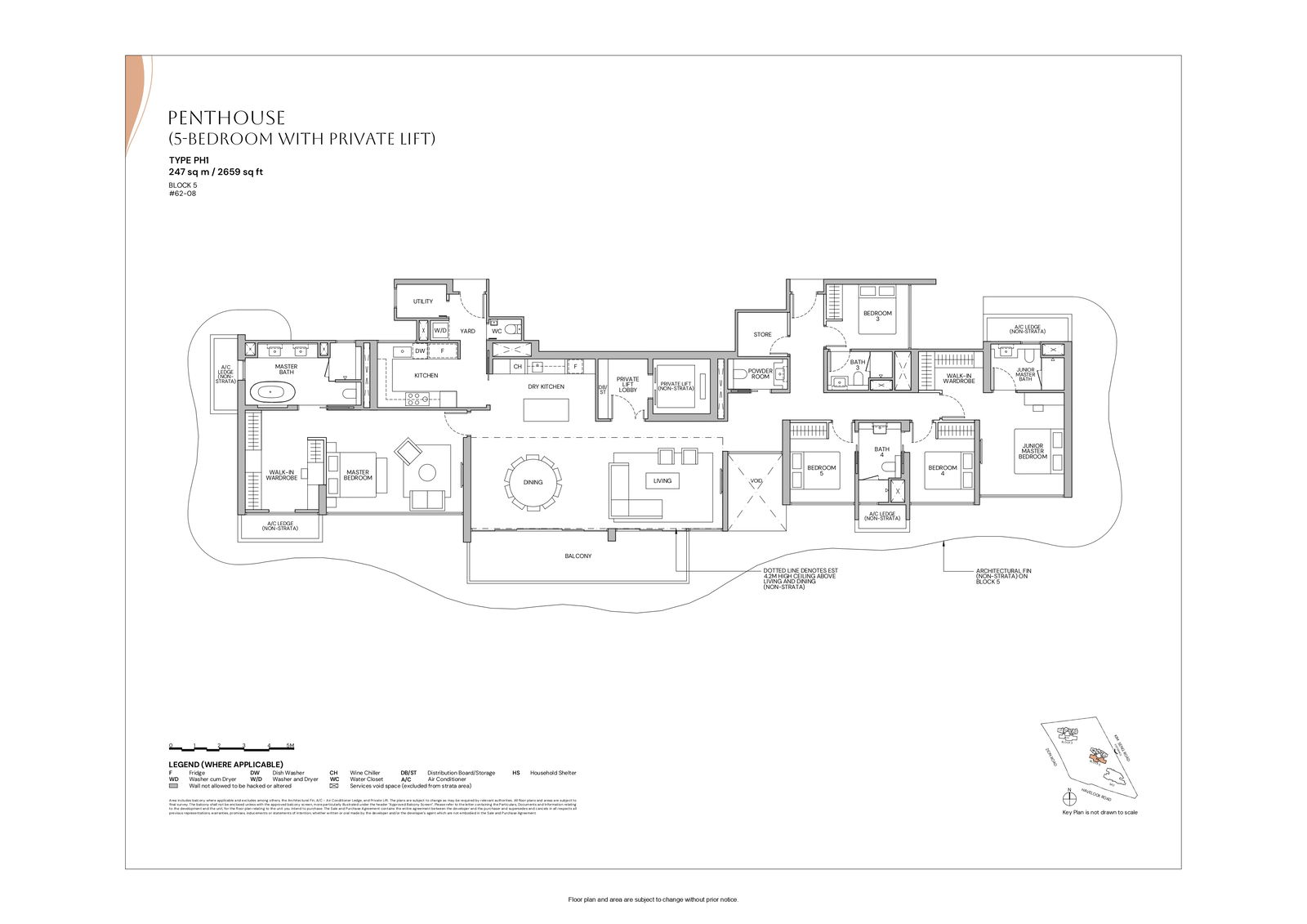 Zyon Grand Penthouse (5 Bedroom With Private Lift) PH1 floor plan