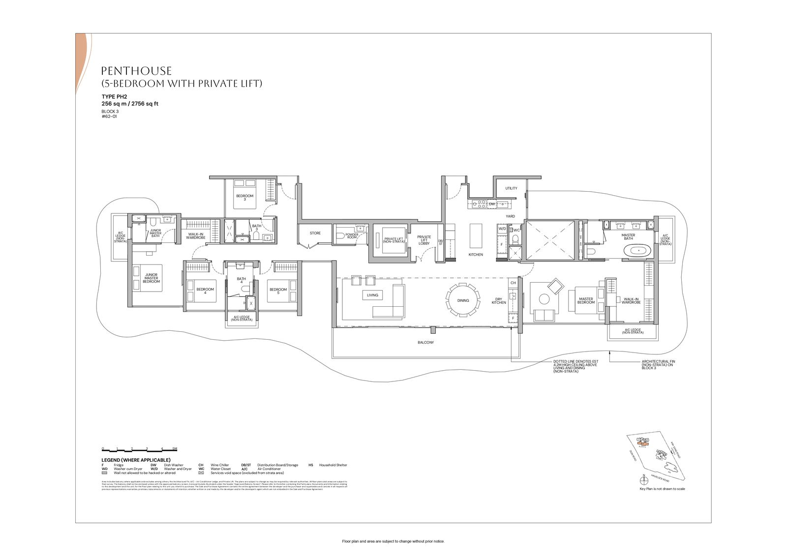 Zyon Grand Penthouse (5 Bedroom With Private Lift) PH2 floor plan