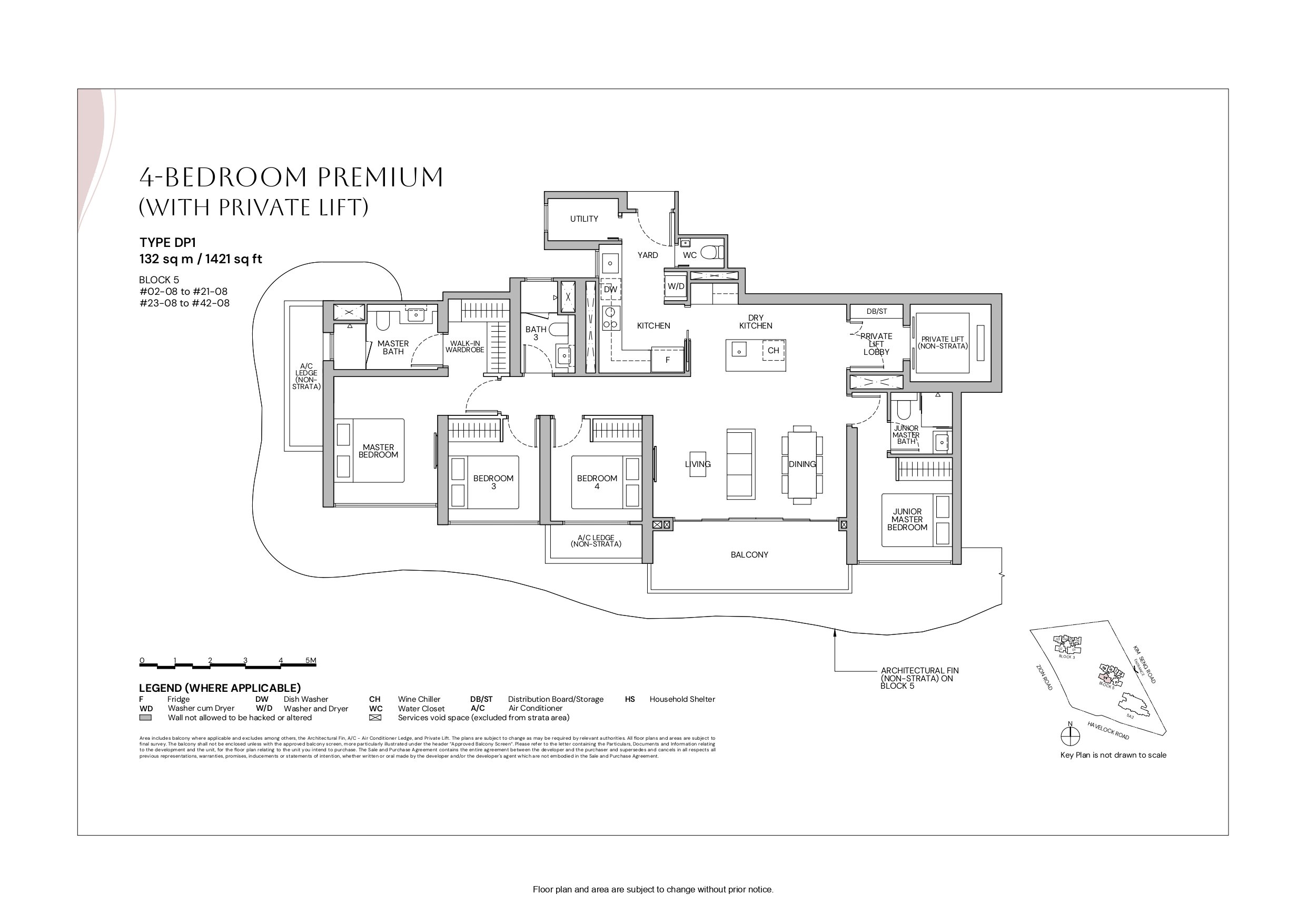 Zyon Grand 4 Bedroom Premium (With Private Lift) DP1 floor plan